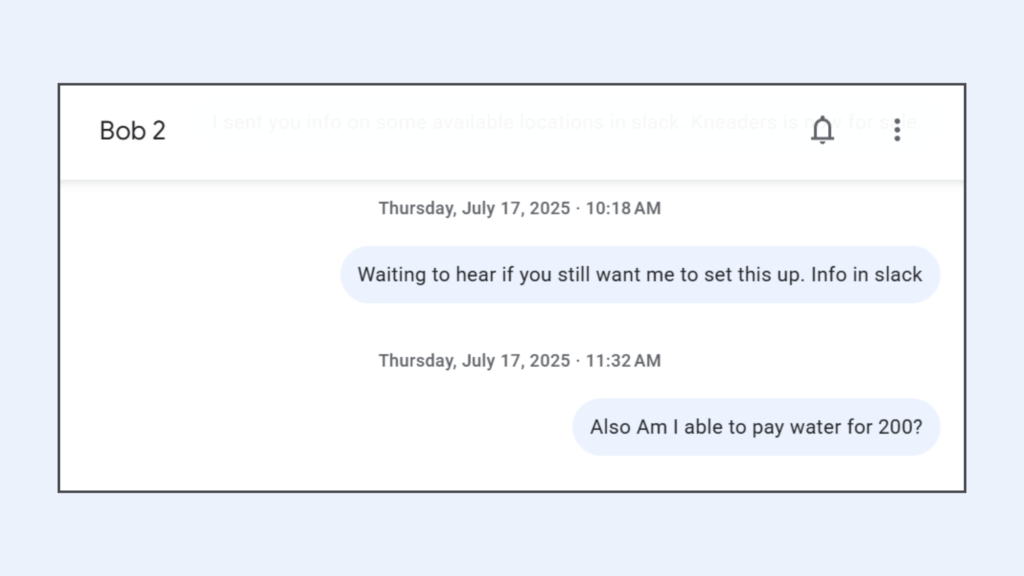can i pay water