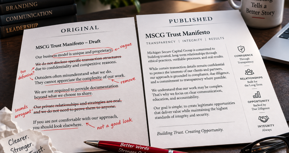 Sometimes Marketers Shouldn’t Fix Their Clients’ Words